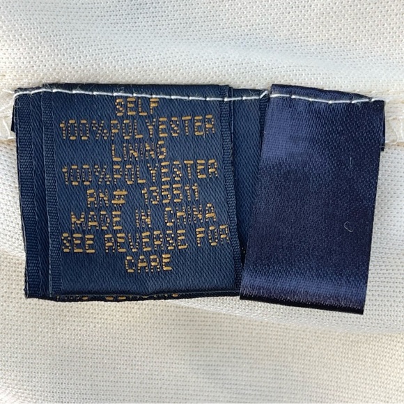 Vintage MOSHITA COUTURE ~ Gorgeous Low-Rise Cream Skirt ~ Bias Ribbon Detail ~ M - Picture 6 of 10